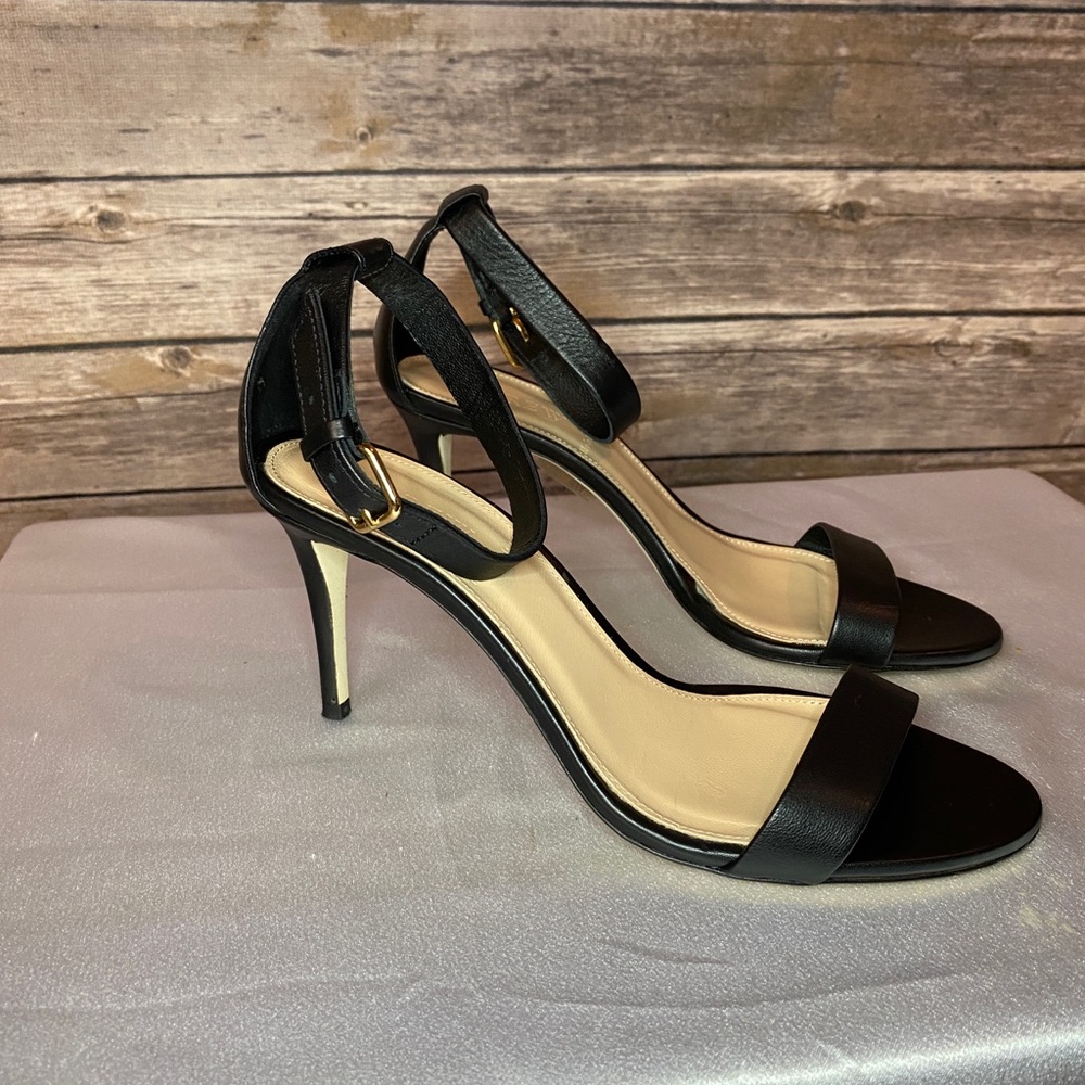 J Crew High-Heel Ankle Strap Sandals J.Crew High-Heel Ankle Strap Sandals Black